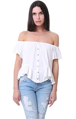 ♡PELLICULE loose offshoulder tops♡ Drape Off Shoulder Top | Unison Label